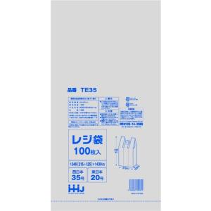 レジ袋 ホワイト エンボス加工 西日本35号 東日本20号 340（125）x430mm 6000枚入 TE35｜fukuro-oukoku