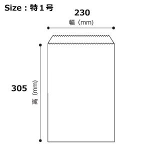 紐付 平袋 茶 特1号 230幅×305高 5...の詳細画像1