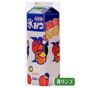 ハニー 氷みつ 青りんごバーモント 容量１．８Ｌ かき氷 みつ 蜜 シロップ