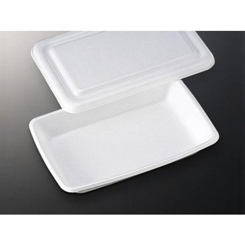 【セット】7号角丸折 セット 共蓋付 50枚入 210×130×高35（蓋高15mm） 中央化学 レ...