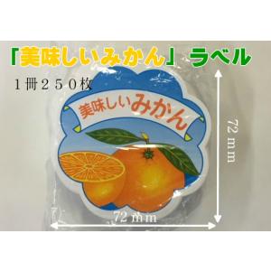 信和 ラベル 「美味しいみかん」 250枚 サイ...の商品画像