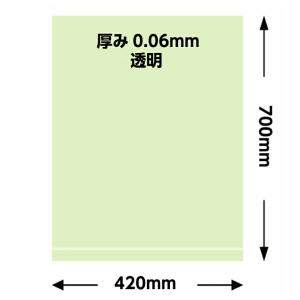 小分け【オリジナル】ポリ袋 0.06×420×...の詳細画像2