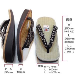 やまとっ子 本畳雪駄 男性用【国産本たたみ使用...の詳細画像4