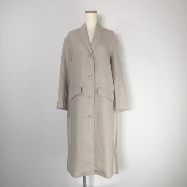 CHEVRE シェーブル Long Coat Linen リネン ロングコート ジャケット ナチュラ...