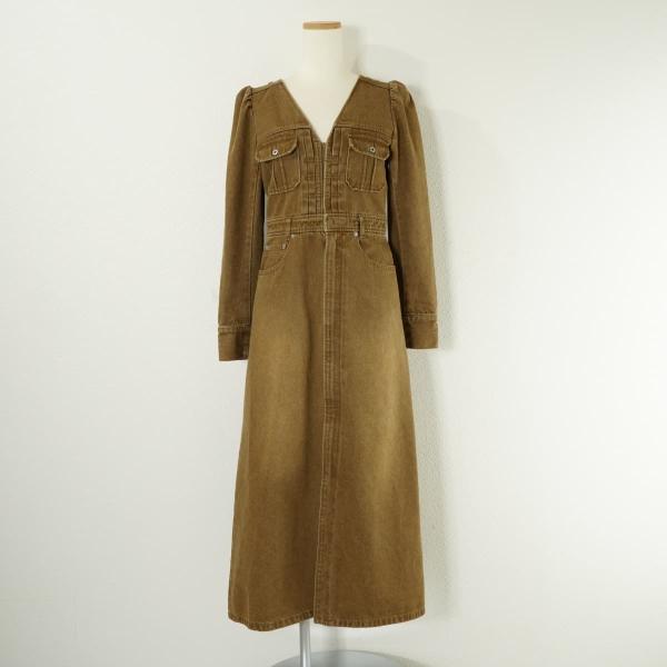 AMERI アメリ ADORABLE BACK RIBBON DENIM DRESS バックリボン ...