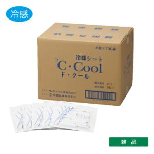 ■公式■冷却シート ℃・Cool（ ド・クール）600枚 ( 6枚入×100袋 ) ダイヤ工業　冷感 グッズ 暑さ対策 スポーツ リフ レッシュ 冷却ケア