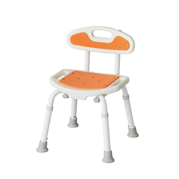 サテライト 福浴 コンパクトシャワーチェア オレンジ FKW-01-C