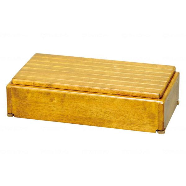 アロン化成 木製玄関台 S60W-30-1段 ライトブラウン 535576