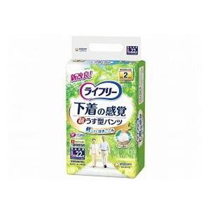 ライフリー 下着の感覚 超うすパンツ Lサイズ 22枚入　6袋セット ライフリー ユニ・チャーム 下着の感覚 超うす型パンツ 22枚 L(75