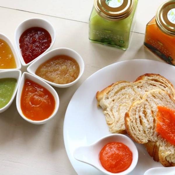 福島自慢のお野菜ジャム 180×6個 人参 トマトとりんご かぼちゃ 枝豆 柚子 生姜とりんご 送料...