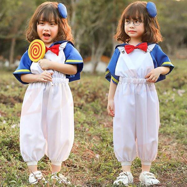 ドナルドダック コスプレ衣装 セーラー服 親子 ハロウィン コスプレ コスチューム サロペット 仮装...