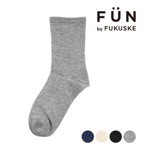 fukuske FUN (フクスケファン) ： comfortable socks 無地 ソックス クルー丈 口ゴムなし (3362-50M) 婦人 女性 レディースフクスケ fukuske 福助 公式の商品画像