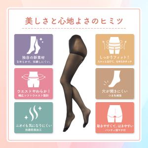 ストッキング 格安 黒 着圧 レディース 満足...の詳細画像5
