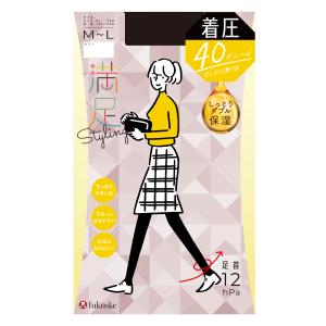 着圧 タイツ 黒 黒タイツ 肌色 40デニール...の詳細画像5