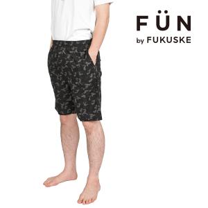 fukuske(フクスケ) ： 迷彩柄 ハーフパンツ ステテコ 麻混(RM9P0001) 紳士 男性 メンズ インナー 肌着 下着 フクスケ fukuske 福助 公式｜fukuskeonline