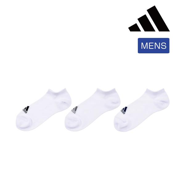 ADIDAS(アディダス) ソックス 無地 ワンポイント スニーカー丈 消臭 つま先かかと補強 破れ...