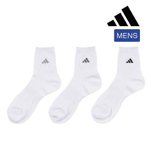 adidas(アディダス) 靴下 ハーフ丈 無地 ロゴ 消臭 土踏まずサポート BASIC (06083WV)福助 fukuske ふくすけ