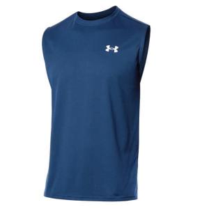 アンダーアーマー(UNDER ARMOUR) メンズ ノースリーブ シャツ 袖なし UAテック スリーブレス トレーニング 1367452 408 メール便送料無料｜fukuspo