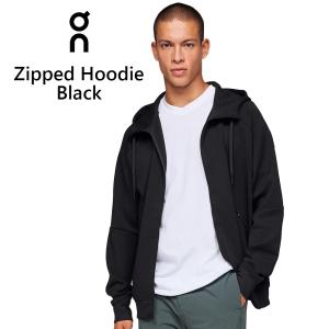 オン On  メンズ ジップド フーディー Zipped Hoodie 1ME11440553 Black フルジップ トレーニング ライフスタイル｜fukuspo