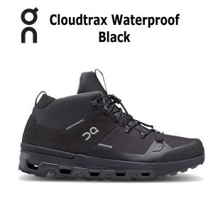 オン On  メンズ シューズ Cloudtrax Waterproof 3MD10870553 クラウドトラックス ウォータープルーフ Black 防水｜fukuspo