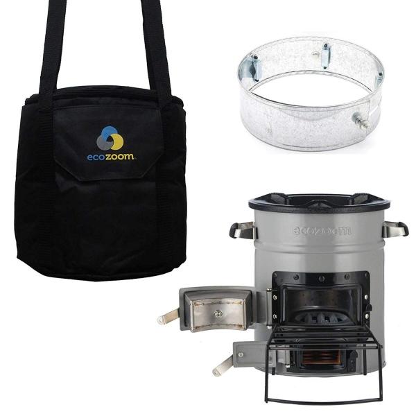 防災推奨・キャンプ用 ポータブル アウトドア・クッキング薪コンロ【EcozoomVersa エコズー...