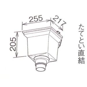 Panasonic（パナソニック） 雨水貯留タンク用 たてとい接続キット