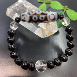 沖縄ハブ琉石＆秘紅石緑水晶超金運ブレスレット 宝くじ運 すごい波動