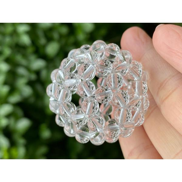 感謝セール　神聖幾何学フラーレン水晶 6mm 　宇宙エネルギー　幸福を呼ぶ