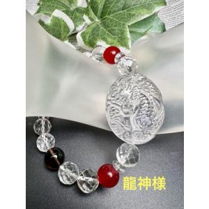 沖縄ハブ琉石＆秘紅石緑水晶超金運ブレスレット 宝くじ運 すごい波動