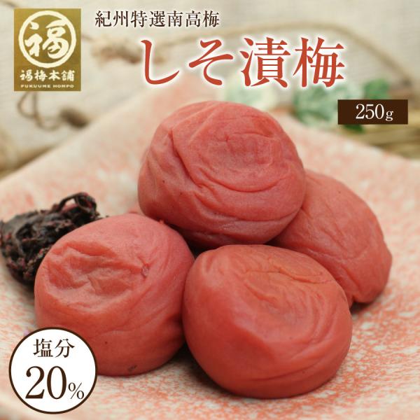 梅干し 無添加 しそ 南高梅干し 和歌山 南高梅 ギフト プレゼント 小梅  しそ漬梅250g (昔...
