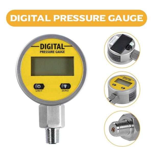 圧力計デジタル表示油圧油圧テストメーター 3 v 250BAR/25Mpa 2 点スレッ ODA81