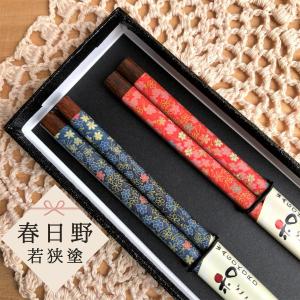 越前漆器 お箸】箸置付 夫婦箸 仲良し 越前塗り 越前塗 越前漆器 お箸