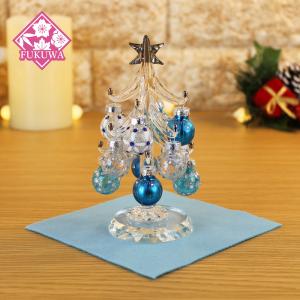 クリスマス ミニチュア ガラス細工 ディスプレイ 置物 飾り