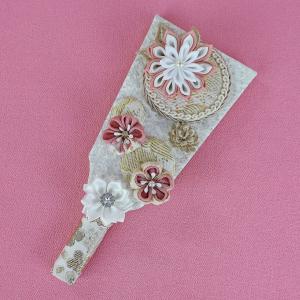 羽子板 初正月 (7号 つまみ細工 羽子板飾り...の詳細画像3