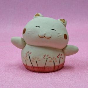 招き猫 置物 大きい 貯金箱 陶器 (彩絵招福大開運招き猫 特大 9号
