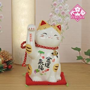 お福さん 置物 日本製 常滑焼 開運 縁起物（にこっお多福さんO-283