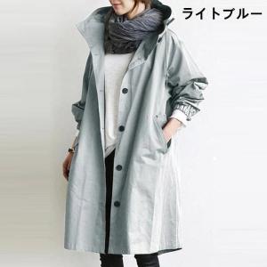 トレンチコート レディース ロング 秋 コート...の詳細画像3