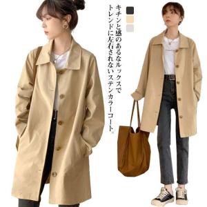 コート トレンチコート レディース ステンカラ...の詳細画像5