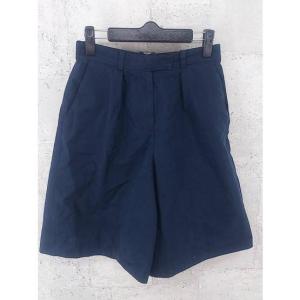 ◇ Demi-Luxe BEAMS デミルクス ビームス ガウチョ ワイド パンツ 36 ネイビー レディース