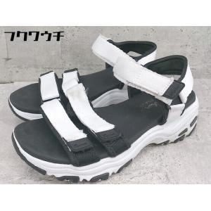 ◇ SKECHERS スケッチャーズ サンダル サイズ7 ホワイト ブラック レディース