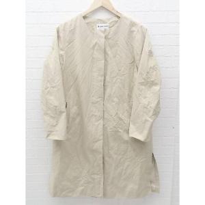 ◇ GLOBAL WORK グローバルワーク 長袖 ノーカラー コート L ベージュ レディース