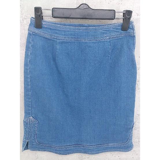 ◇ Stola. ストラ 膝丈 台形 スカート 34 インディゴ *