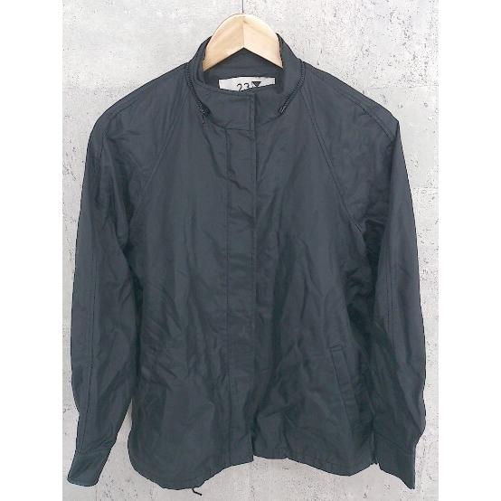 ◇ 23区 長袖 ジップアップ ジャケット 38 ブラック レディース