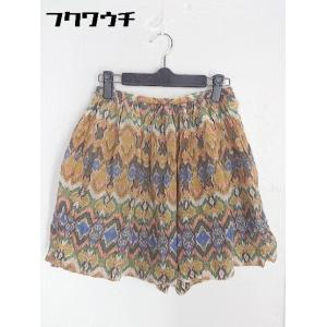 ◇ MACPHEE TOMORROWLAND トゥモローランド 総柄 ハーフ パンツ サイズ36 マルチ レディース