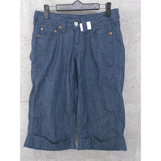 ◇ True Religion トゥルーレリジョン ロールアップ ジーンズ デニム パンツ サイズ2...