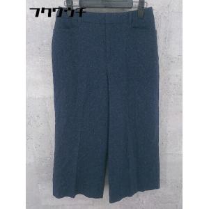 ◇ INDIVI インディヴィ ワイド パンツ サイズ40 ネイビー レディース