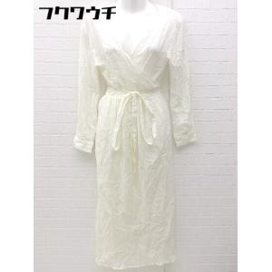 ◇ titivate ティティベイト カシュクール 長袖 ロング ワンピース サイズS アイボリー系 レディース