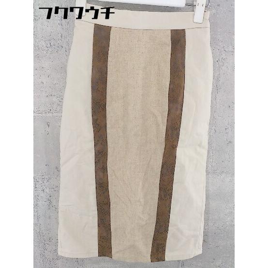 ◇ Ameri VINTAGE アメリヴィンテージ 膝丈 タイト スカート サイズS ベージュ系 レ...