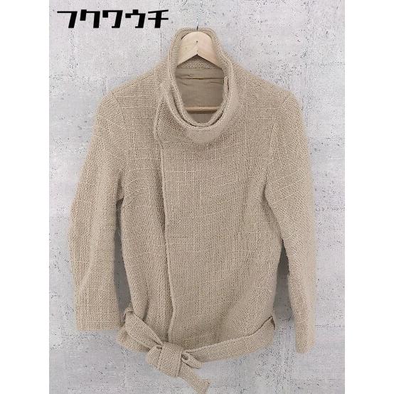 ◇ ◎ ADAM ET ROPE アダムエロペ ウエストリボン付き 比翼 ジャケット サイズ38 ブ...