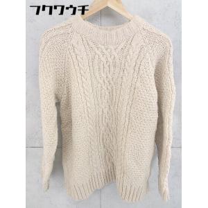 スラブアランニットプルオーバー　emmi emmi ニット セーター スラブアランニットプルオーバー レディース